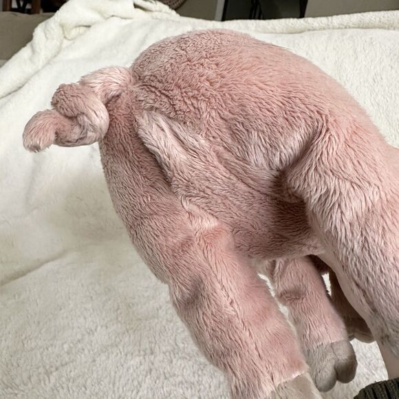 IKEA Knorrig Soft Stuffed Animal Pig Pink Plush 14” Toy Small Farm - Picture 5 of 6